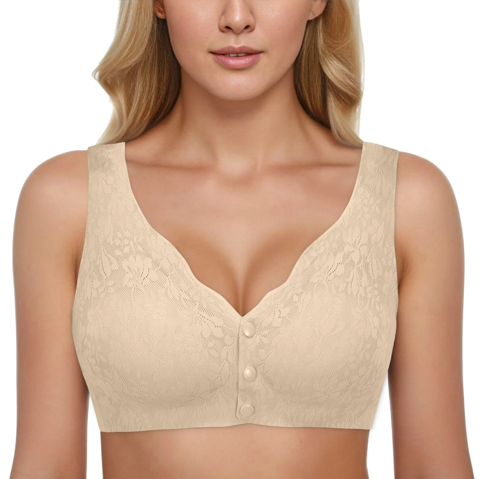 1+1 GRATIS | Lace Stretch Button For Comfy Bra™ - Image 8