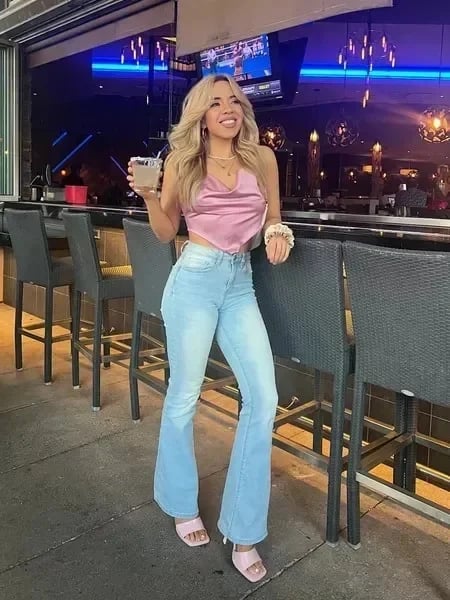 2023 High Stretch Flare Jeans - Bis 65% RABATT - Image 13