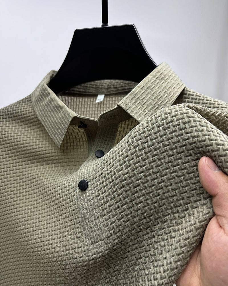 Jonas – Herren Mesh-Seiden Poloshirt | 50% RABATT - Image 8