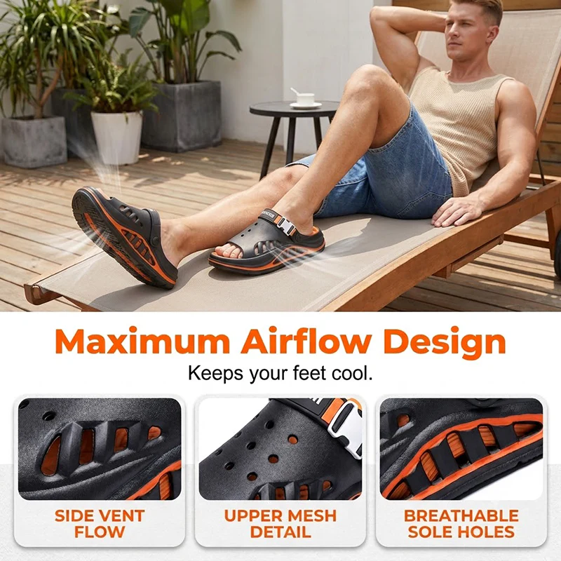 Archer – Herren Atmungsaktive Sandalen mit rutschfester Sohle - Image 4