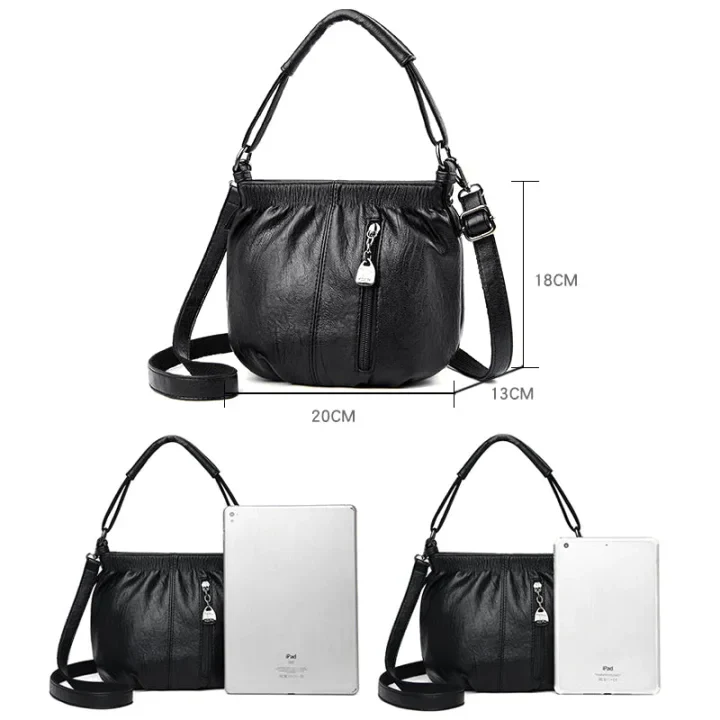 Ava – Casual Leder Tasche | 50% RABATT - Image 14