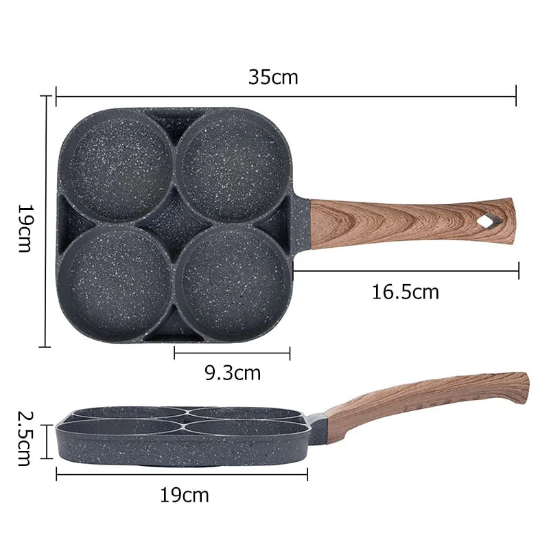 EcoStone Pro - Bratpfanne Antihaft 4 Tassen für Eierpfannkuchen | 50% RABATT - Image 5