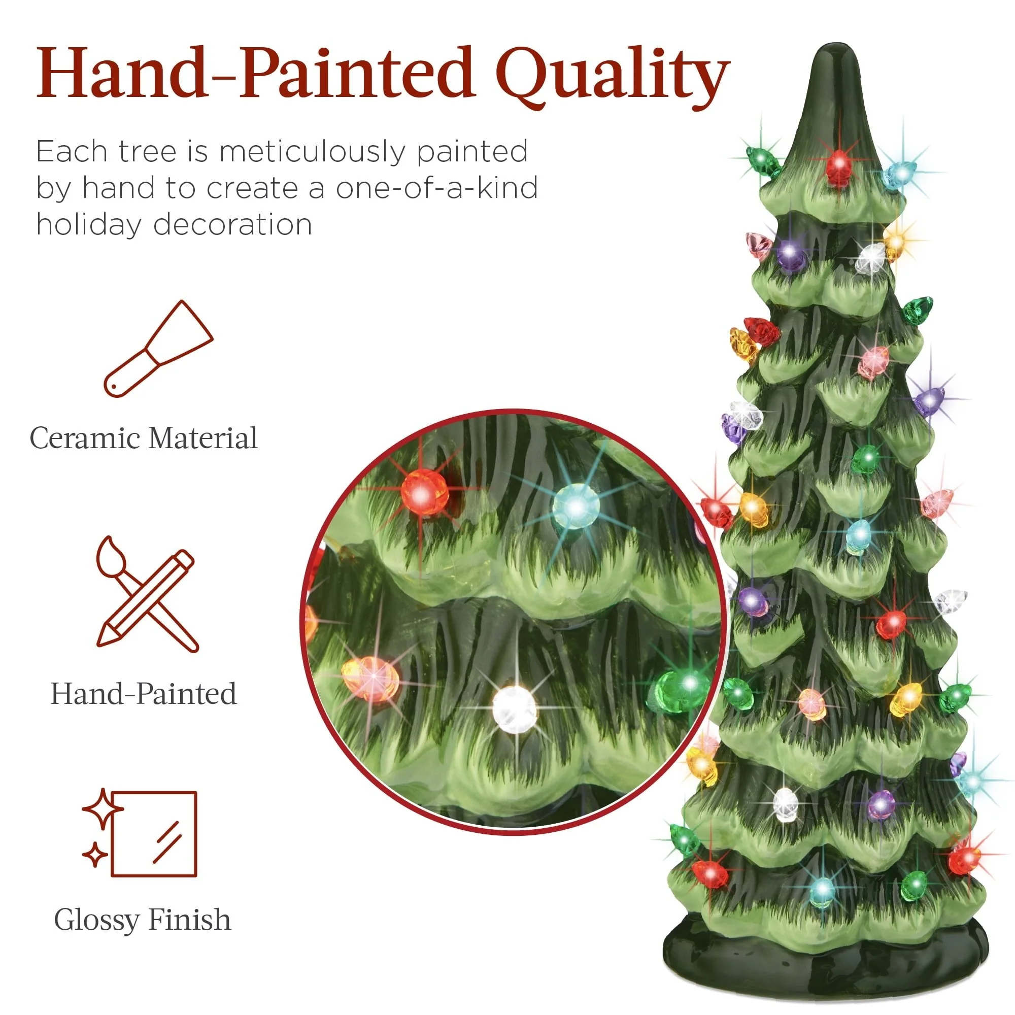 CeramiGlow – Handbemalter Keramik-Weihnachtsbaum - Image 4