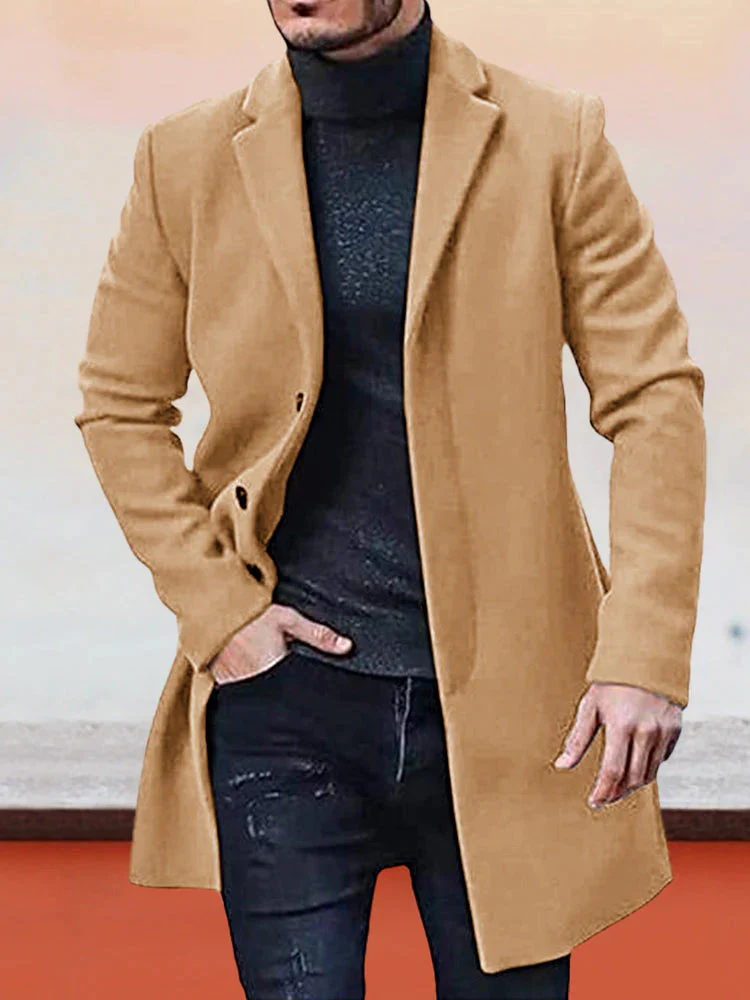 Thomas – Einfarbige Herrenjacke mit Knöpfen | 50% RABATT - Image 4