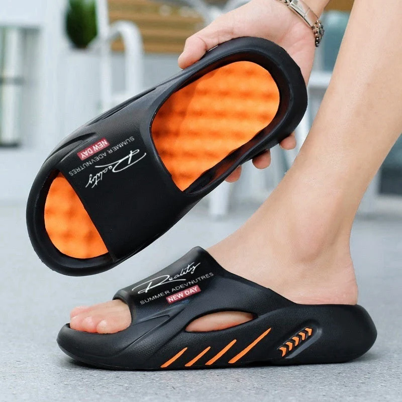 CloudStep™ Rutschfeste Herren-Badeschlappen mit dicker Sohle