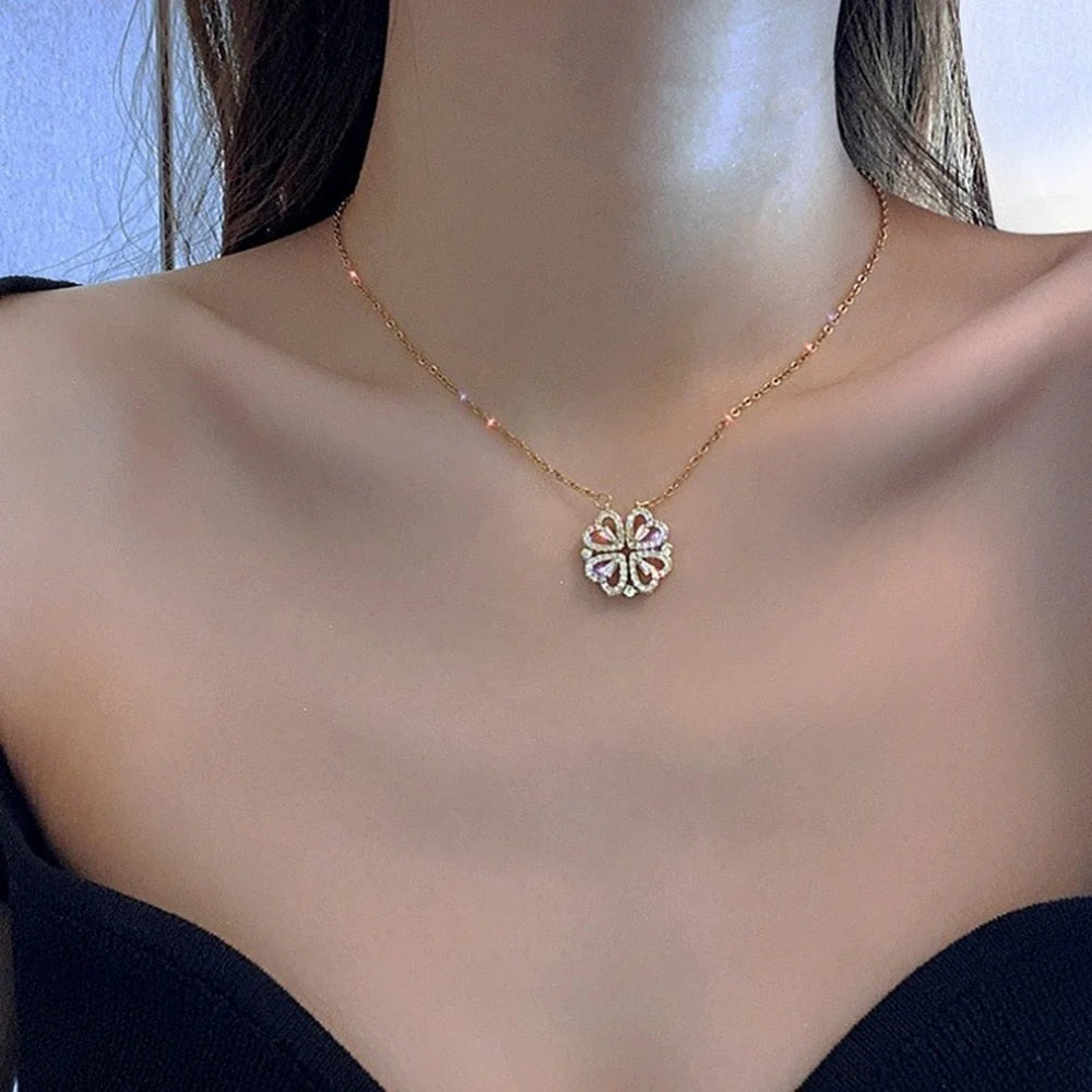 Clover Necklace | Magnetischer Anhänger - Clover 4 Love - Image 14