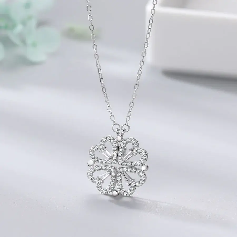 Clover Necklace | Magnetischer Anhänger - Clover 4 Love - Image 17