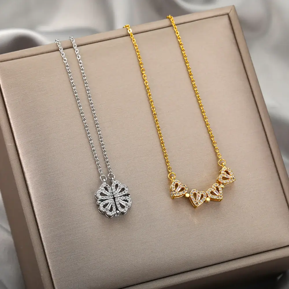 Clover Necklace | Magnetischer Anhänger - Clover 4 Love - Image 2
