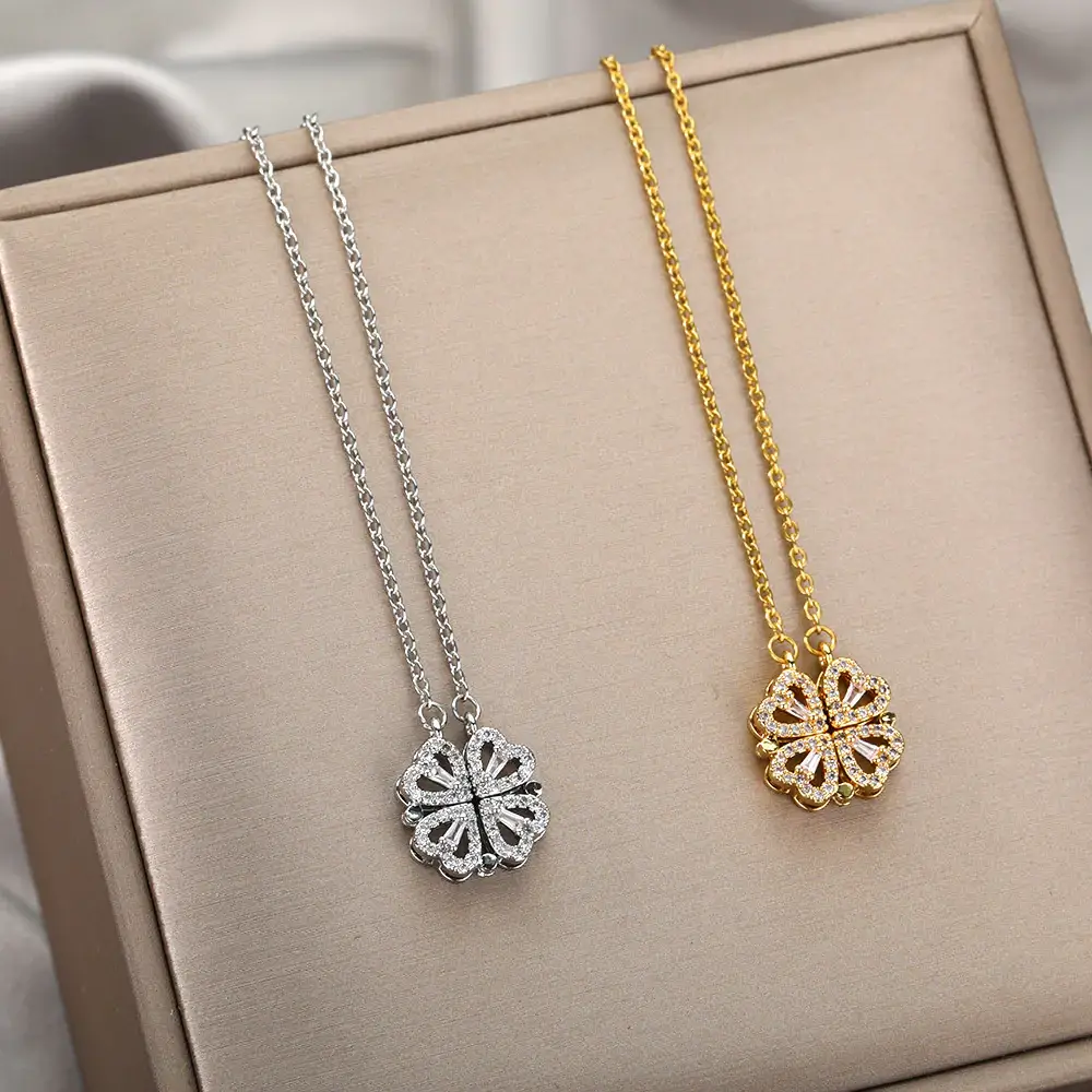 Clover Necklace | Magnetischer Anhänger - Clover 4 Love - Image 3