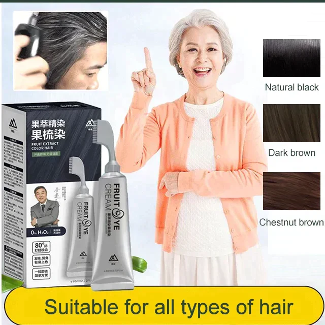 ColorFruit™ 80ml Haarfärbe-Kamm Mit Fruchtessenzen | 1+1 GRATIS