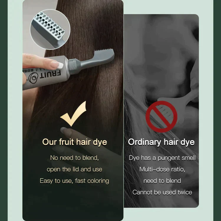 ColorFruit™ 80ml Haarfärbe-Kamm Mit Fruchtessenzen | 1+1 GRATIS - Image 3