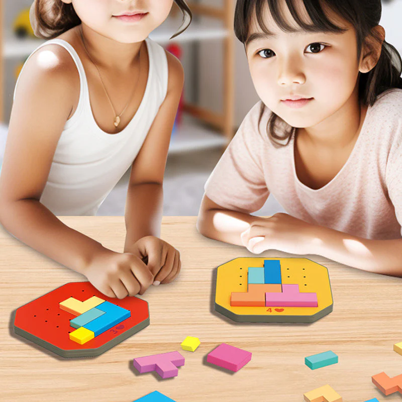 ColorFun – Buntes Blockpuzzle-Spiel (128 Teile) - Image 3