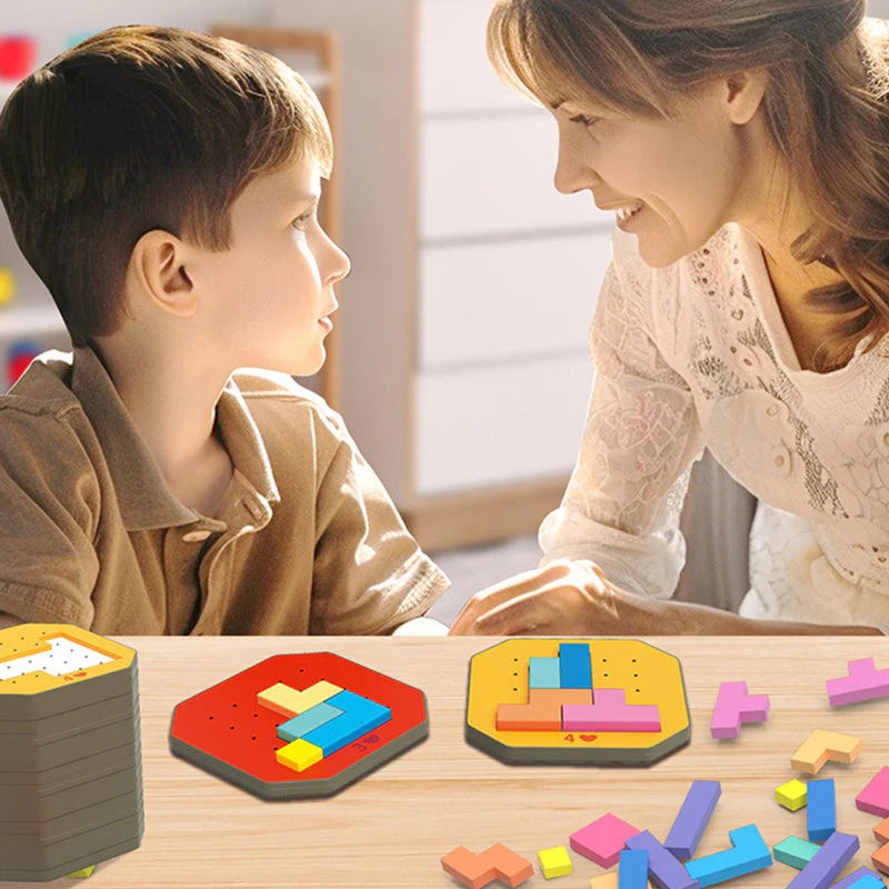 ColorFun – Buntes Blockpuzzle-Spiel (128 Teile) - Image 4