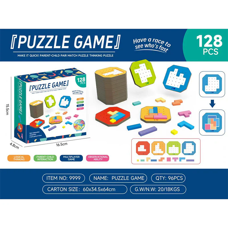 ColorFun – Buntes Blockpuzzle-Spiel (128 Teile) - Image 9