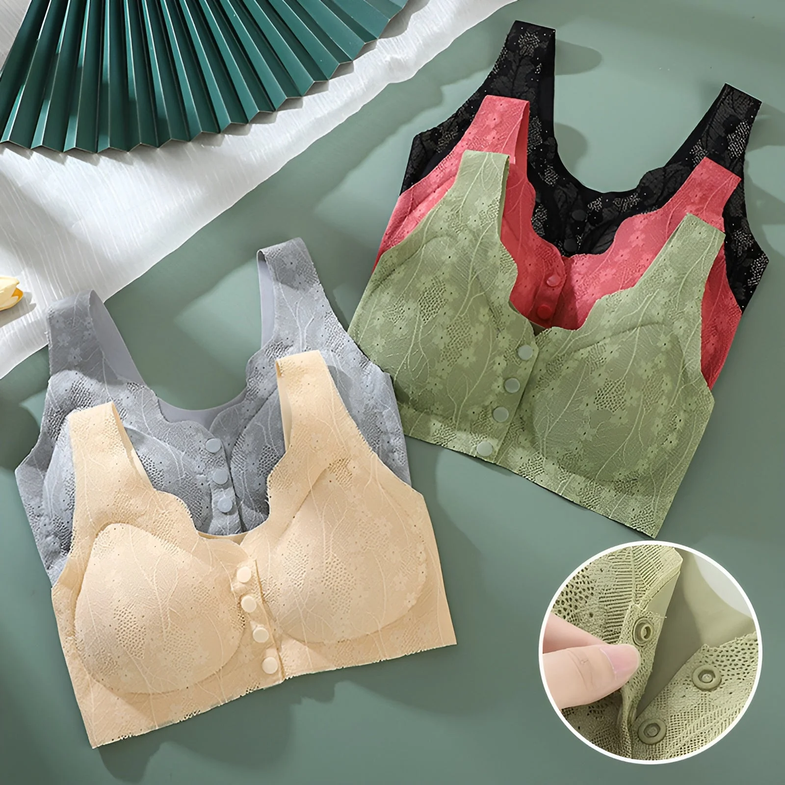 ComfortEase™ – Frontknopf-BH für ganztägigen Komfort & sicheren Halt | 1+1 GRATIS - Image 4