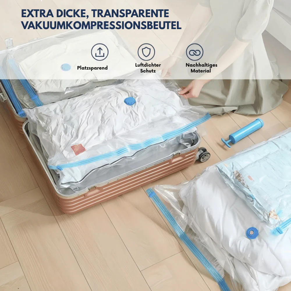 CompactGuard – Vakuum-Aufbewahrungsbeutel mit Pumpe | 1+2 GRATIS - Image 2