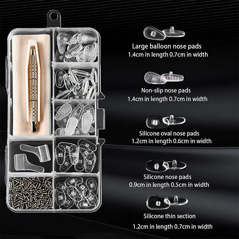 Complete ComfortKit Nasenpads Reparatur-Set – Komfortables Brillentragen ohne Schmerzen