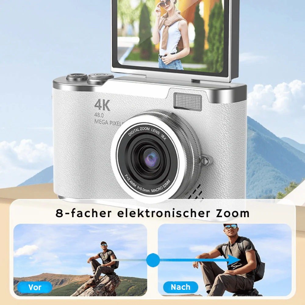 CrystalView — 4K Vlog Kamera | 50% RABATT - Image 4