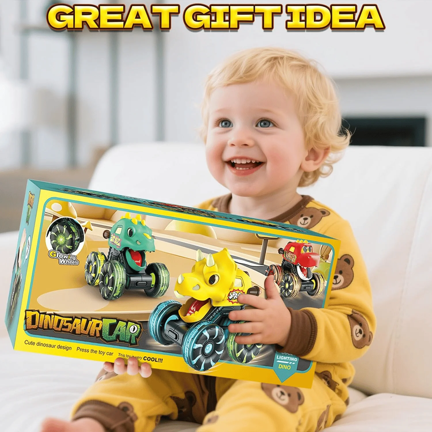 DinoDrive – Press & Go Dino Truck Spielzeug für Kleinkinder - Image 3