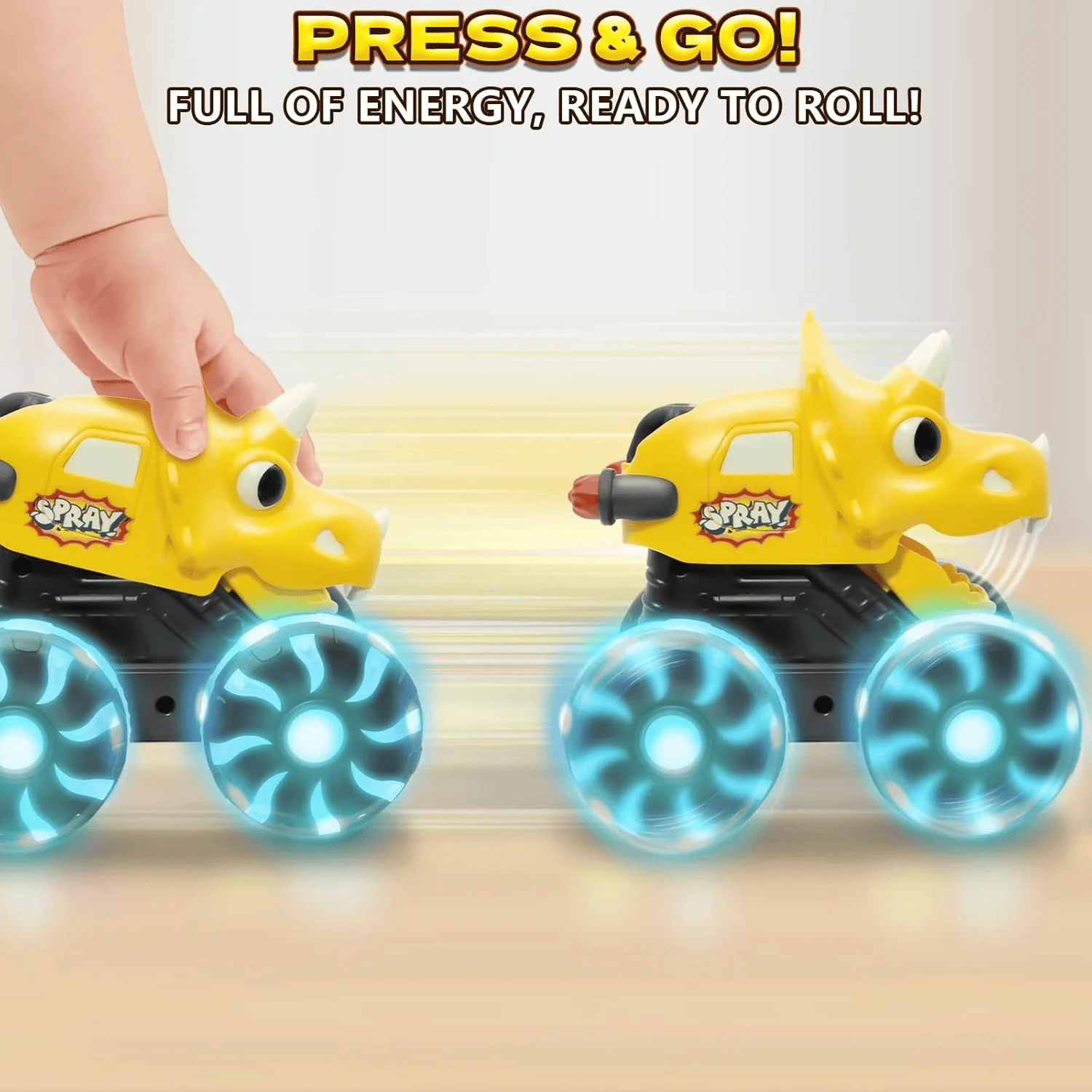 DinoDrive – Press & Go Dino Truck Spielzeug für Kleinkinder - Image 6