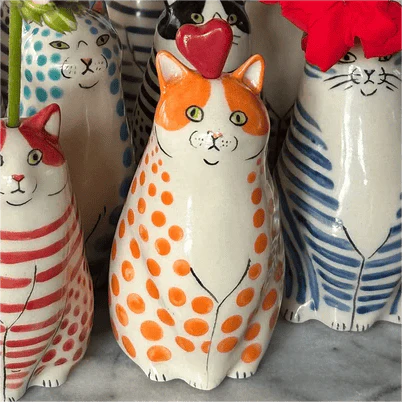 DottyCat™ – Verspielte Katzenvase mit Polka-Dot-Muster | 1+1 GRATIS - Image 9