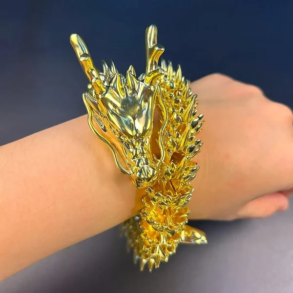 Drakary™ Goldenes Drachenarmband | 50% RABATT