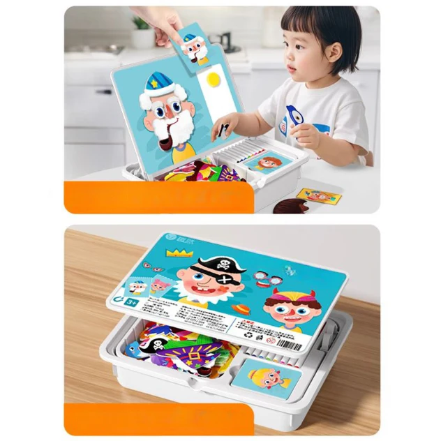 EduMag – Magnetisches Gesichter-Puzzle & Anziehspiel - Image 2