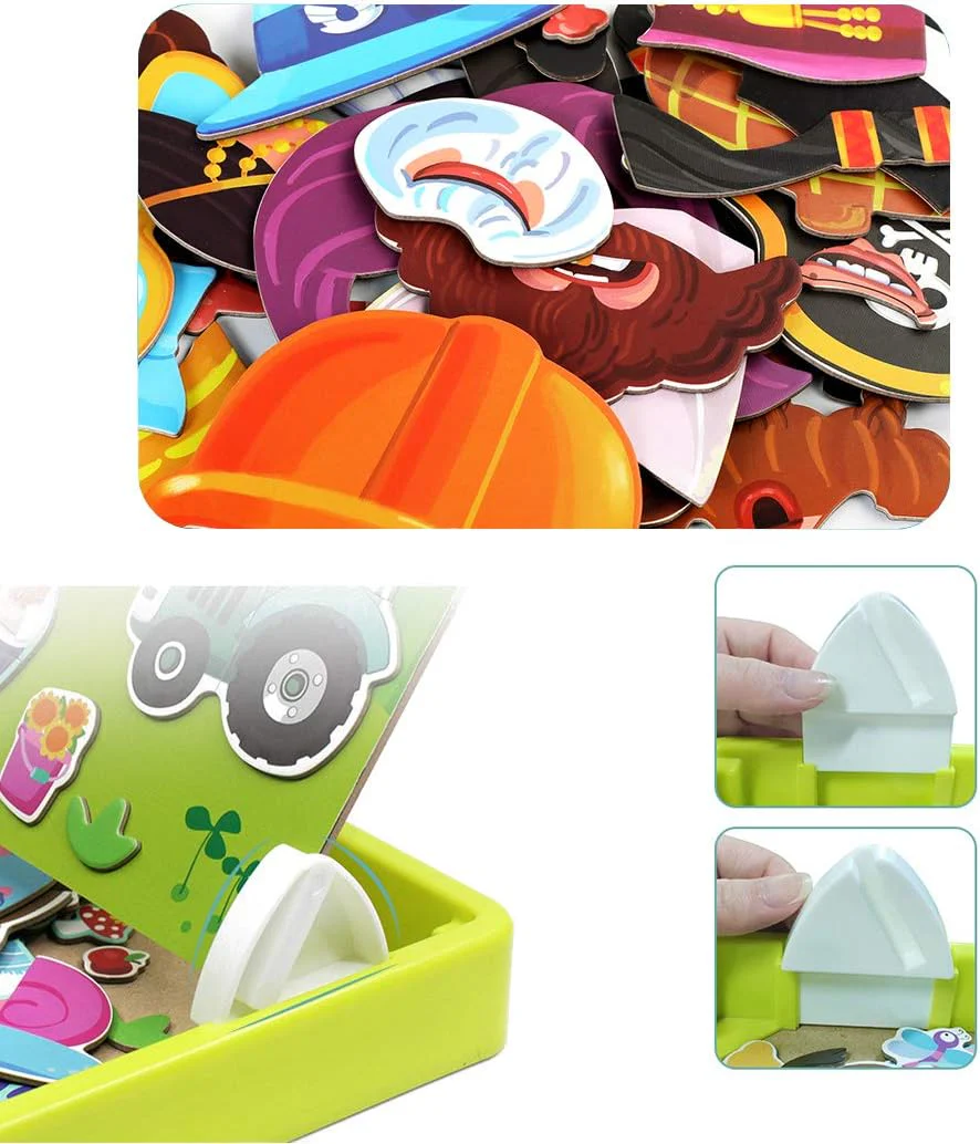 EduMag – Magnetisches Gesichter-Puzzle & Anziehspiel - Image 4