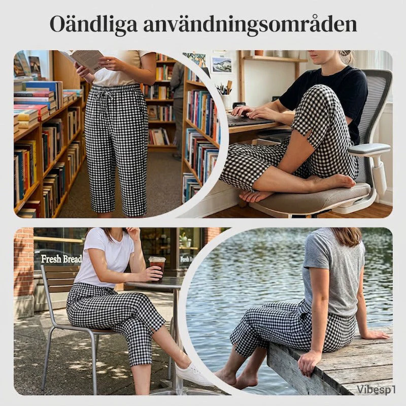 Emma — Karierte Baumwoll-Caprihose | 50% RABATT - Image 13