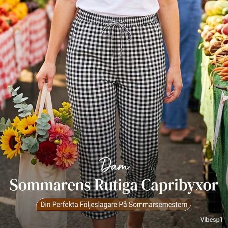 Emma — Karierte Baumwoll-Caprihose | 50% RABATT - Image 9