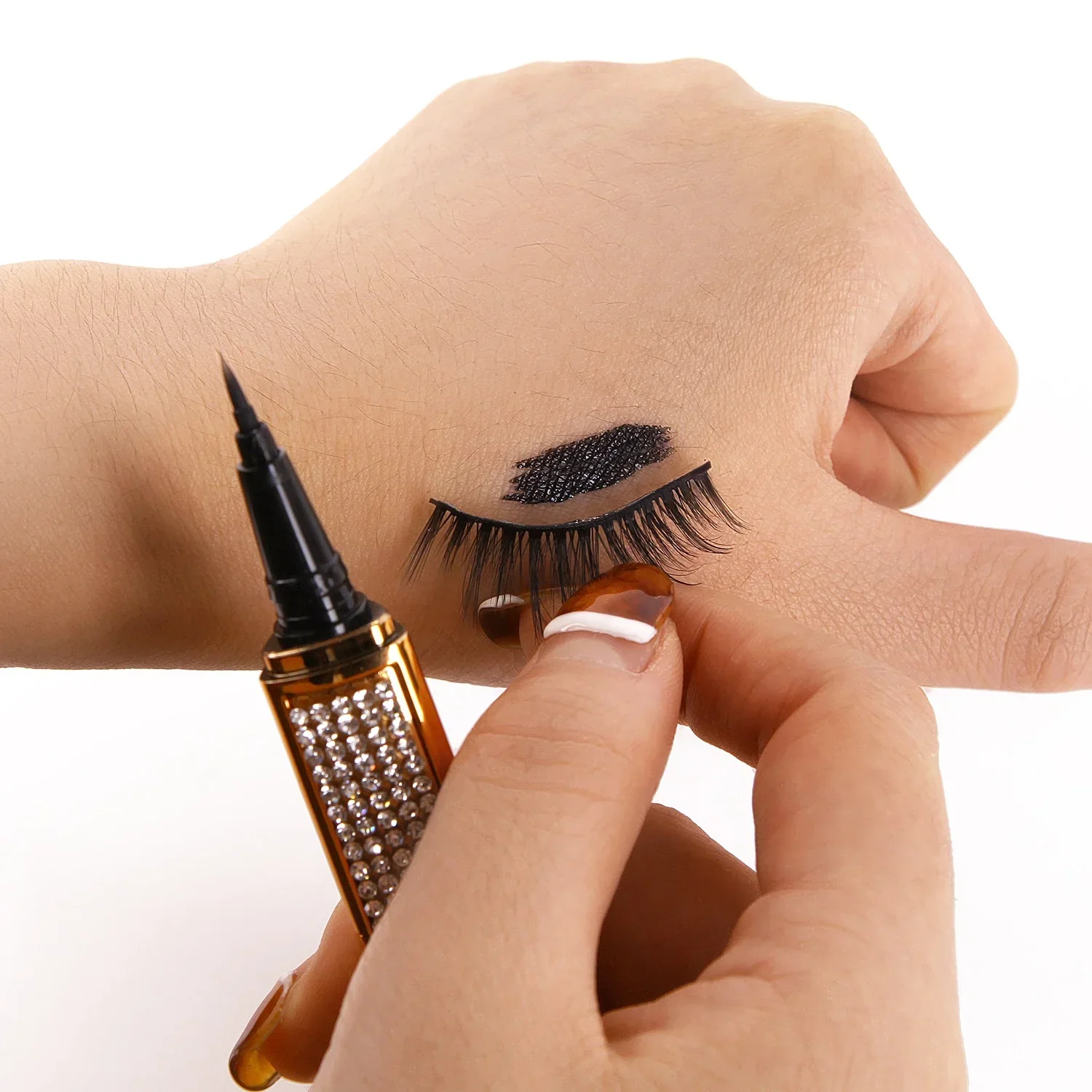 EyeFlex™ Selbstklebender Eyeliner-Stift - Kein Kleber oder Magnete erforderlich! (1+1 GRATIS) - Image 4