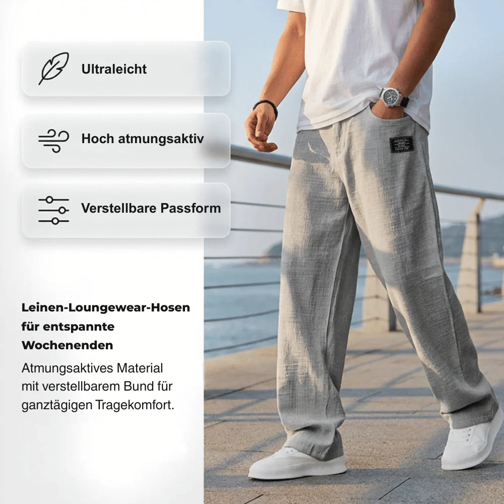 Ezra — Leichte Leinenhose | 50% RABATT - Image 2