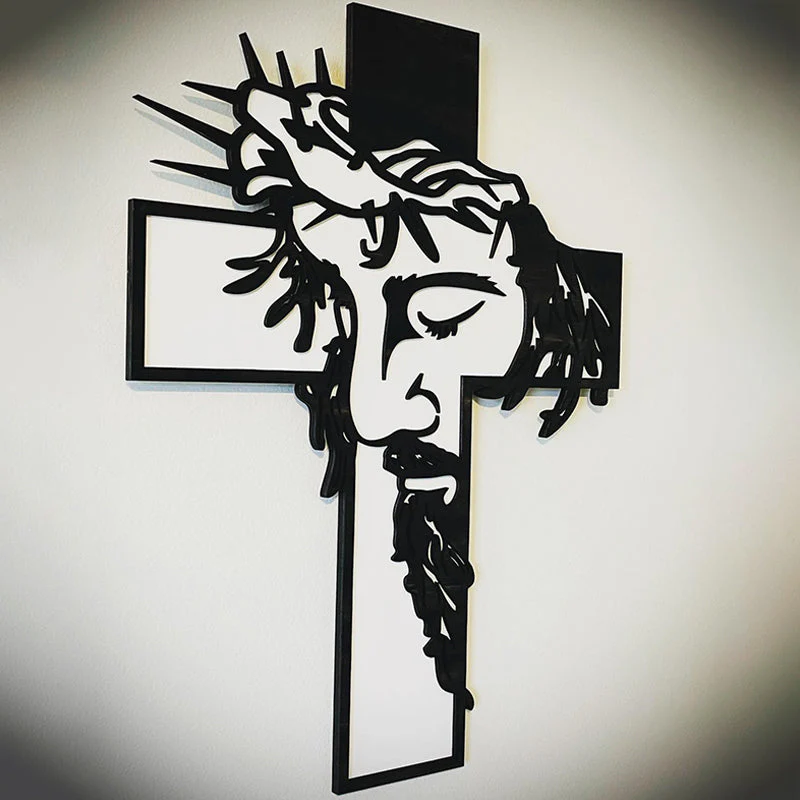 FaithCraft – Jesus Kreuz Metall-Wanddekoration | 1+1 GRATIS - Image 8
