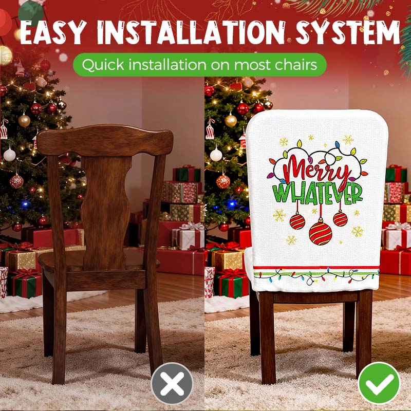 FestivaHome – 6er-Set Weihnachtsstuhlüberzüge - Image 3