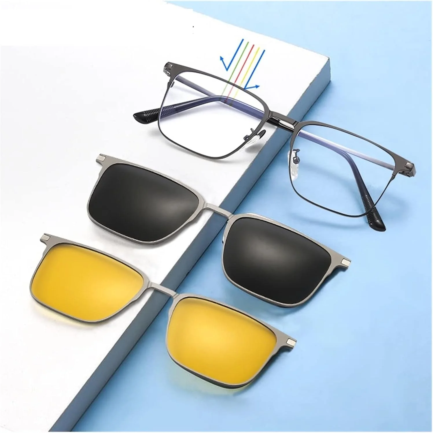 FlexiVision™ 3-in-1 Magnetische Clip-On Brille - Image 3