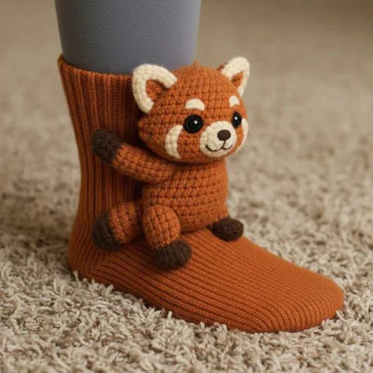 FluffyFeet – Ultraweiche Baumwollmischung Haussocken mit rutschfesten Sohlen - Image 5