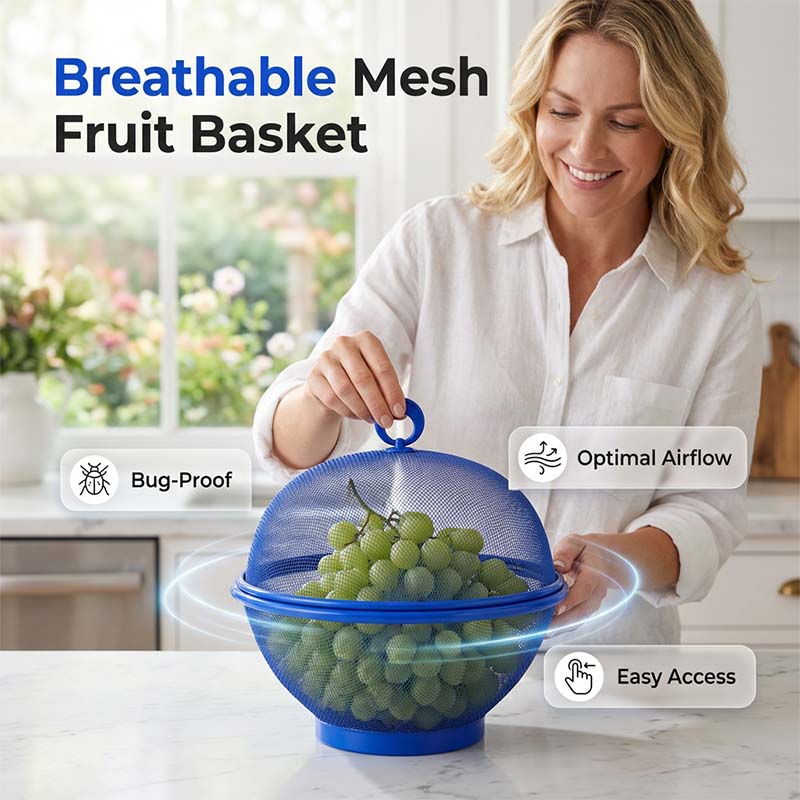 FreshGuard — Atmungsaktiver Obstkorb mit Deckel | 50% RABATT - Image 9