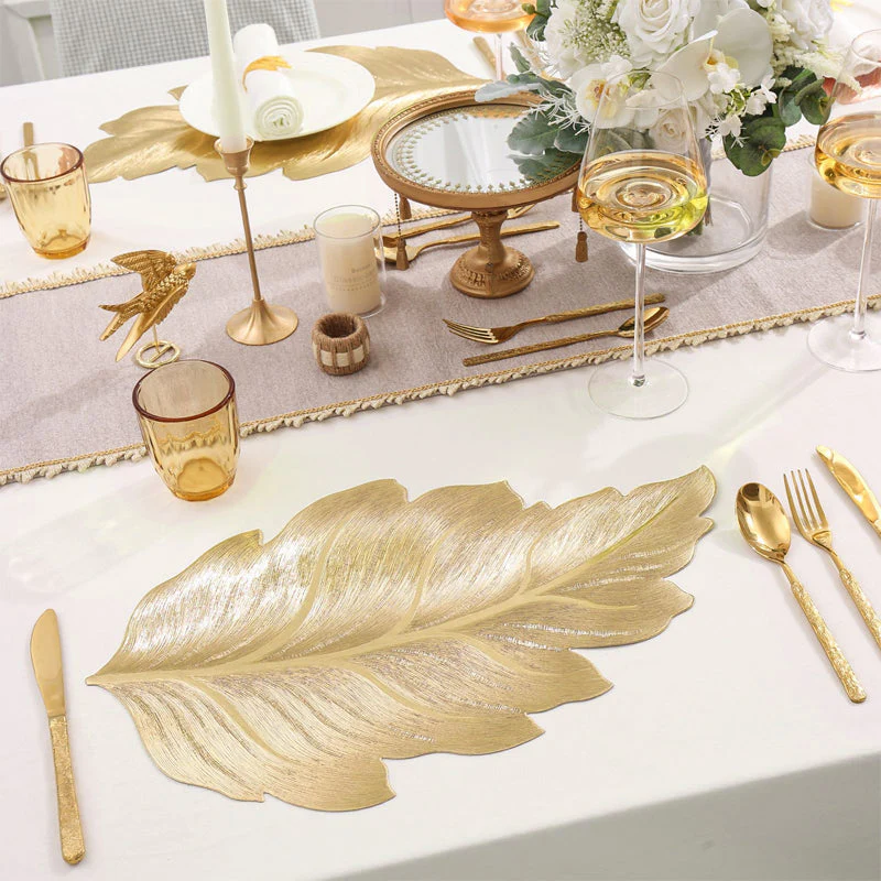 GoldLux – Hitzebeständige 3D Goldfolie-Tischsets | 1+1 GRATIS - Image 3