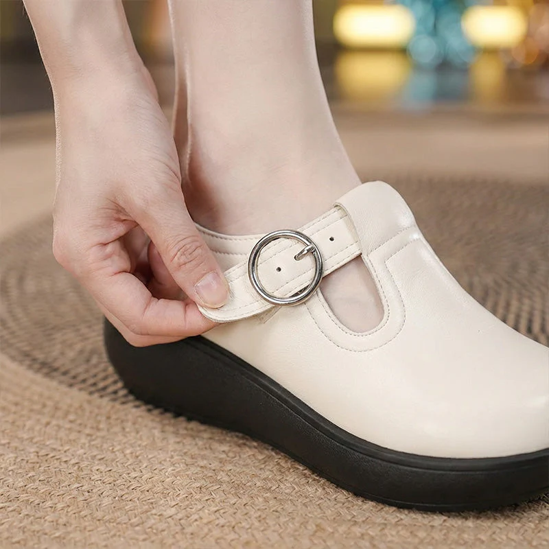 Heidi — Bequeme Plateau-Schuhe für Damen mit runder Zehenpartie - Image 4