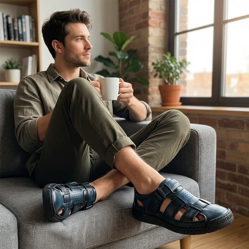 Alex — Atmungsaktive Outdoor-Sandalen für Herren | 50% RABATT