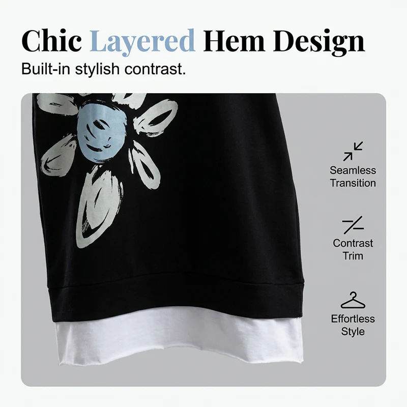 Heidi – Zweiteiliges Strickkleid mit Blumenmuster und lockerem Schnitt - Image 3