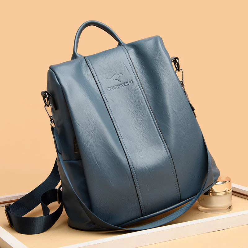 Hugo – Eleganter PU-Leder-Rucksack mit intelligenten Fächern