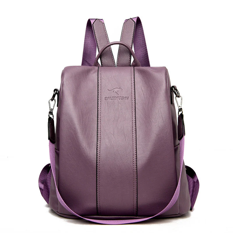 Hugo – Eleganter PU-Leder-Rucksack mit intelligenten Fächern - Image 19