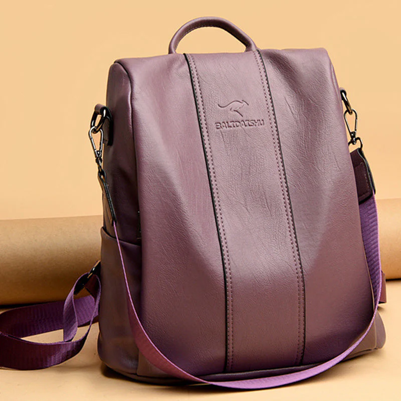 Hugo – Eleganter PU-Leder-Rucksack mit intelligenten Fächern - Image 7
