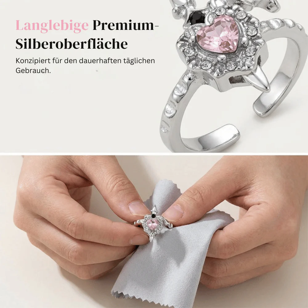 Jina — Gothic Herzring | 1+1 GRATIS - Image 2