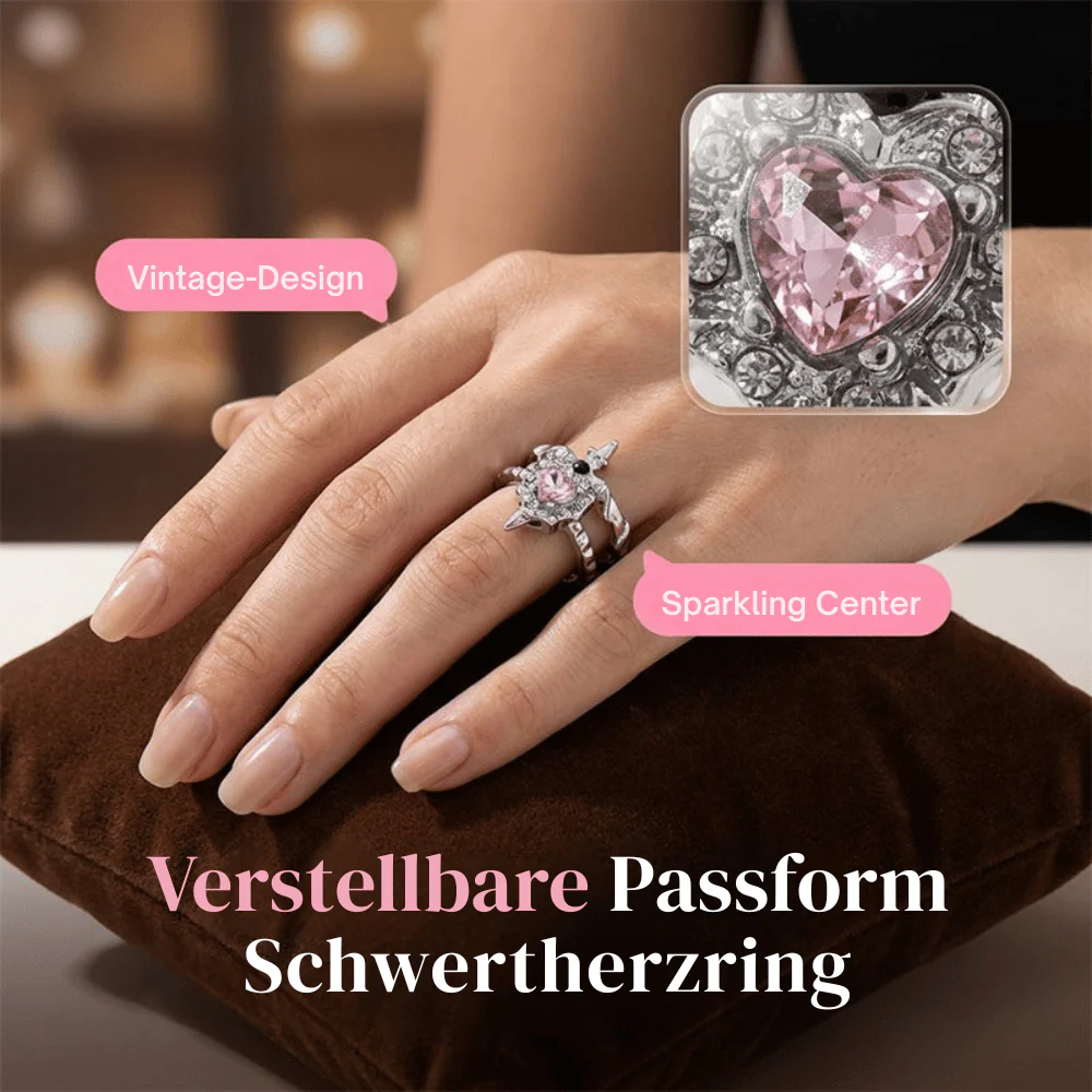 Jina — Gothic Herzring | 1+1 GRATIS - Image 5