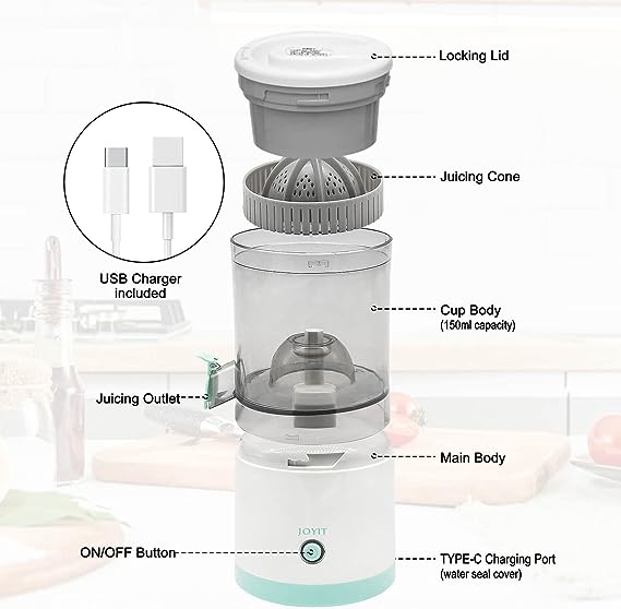 JuiceMate - Mini Elektrischer Fruchtsaftpresse | 50% RABATT - Image 5
