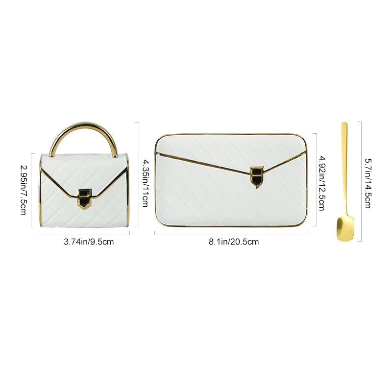 Handtaschen-Tasse mit Goldrand 320ml | 50% RABATT - Image 13