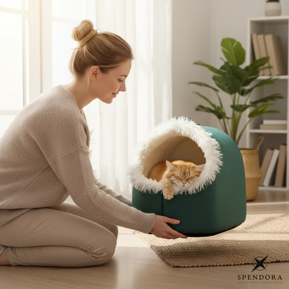 CozyCave – Katzen Kuschelhöhle | 50% RABATT