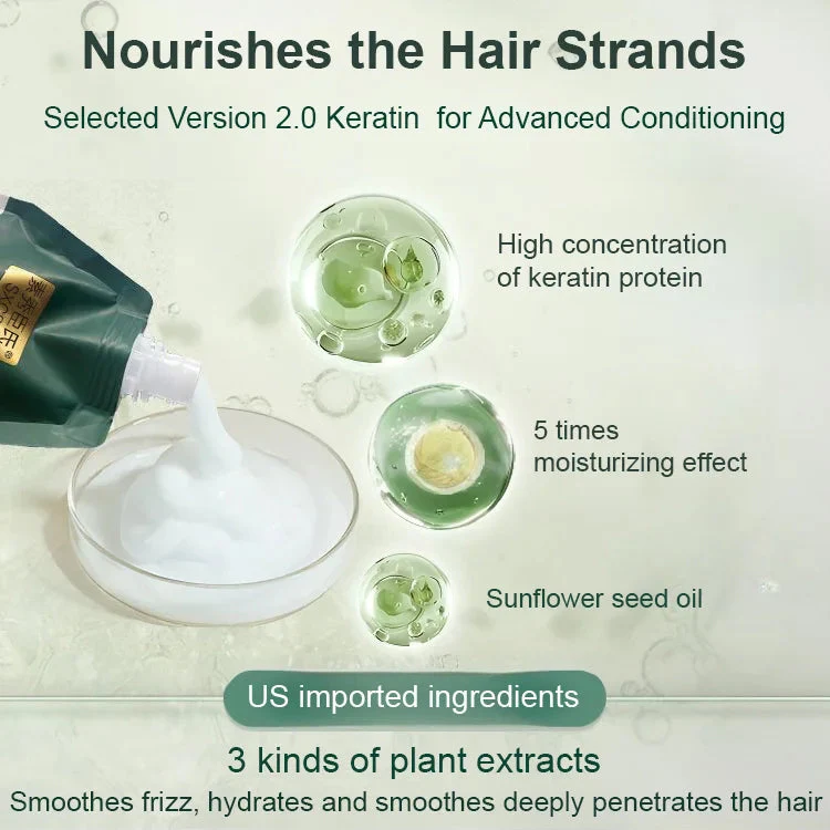 KeratiCare – 250 Polypeptid Keratin Feuchtigkeitsspendende Haarcreme | 1+1 GRATIS - Image 2